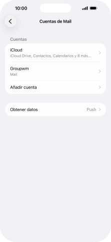 Pulsa el nombre de la cuenta de correo electrónico que acabas de crear.