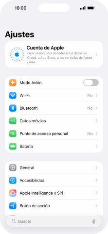 Pulsa Cuenta de Apple.