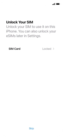 Press SIM Card. Press SIM Card.