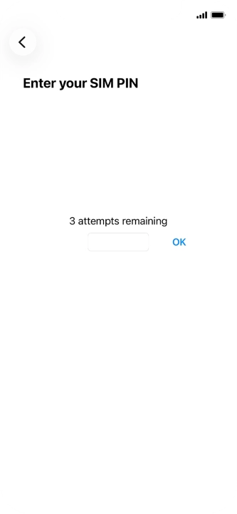 If your SIM is locked, key in your PIN and press OK. If your SIM is locked, key in your PIN and press OK.