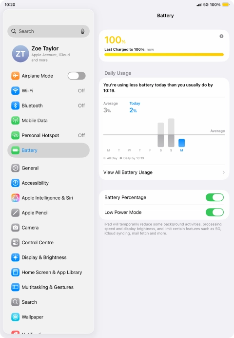 Slide your finger upwards starting from the bottom of the screen to return to the home screen.