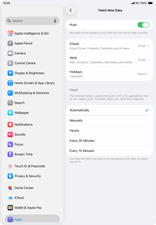 Press the indicator next to Press the indicator next to