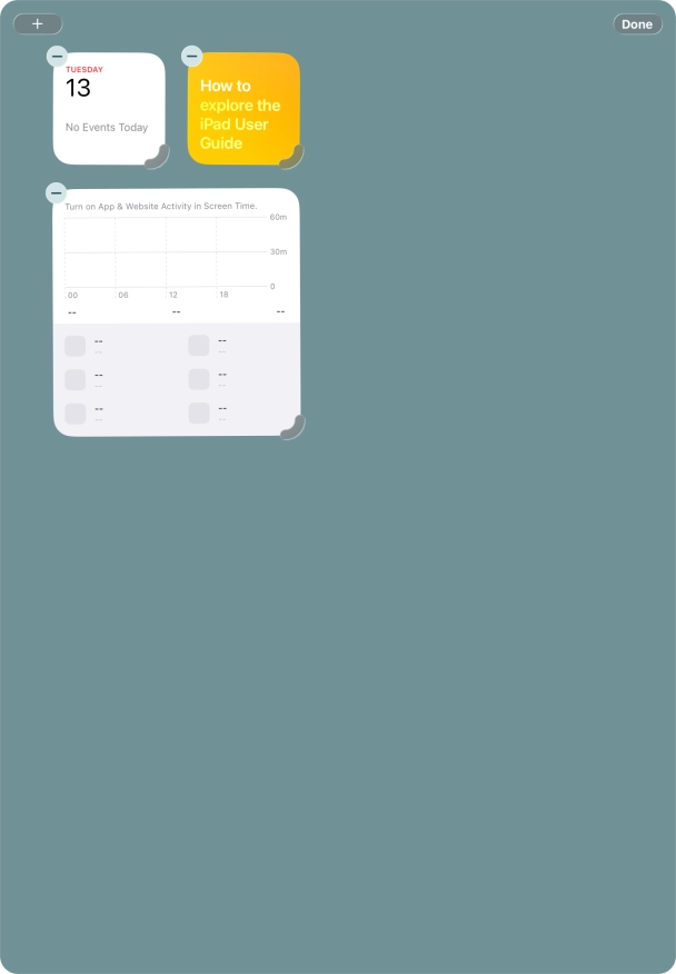 Press the add icon. Press the add icon.