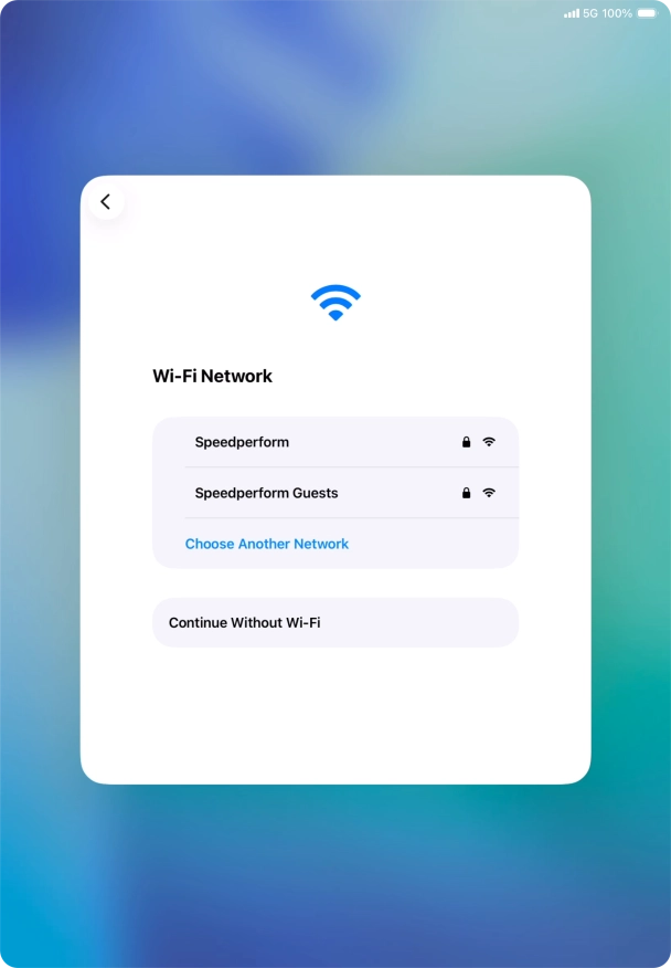 Press the required Wi-Fi network. Press the required Wi-Fi network.