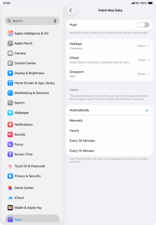 If you turn off the function, press the required setting. If you turn off the function, press the required setting.