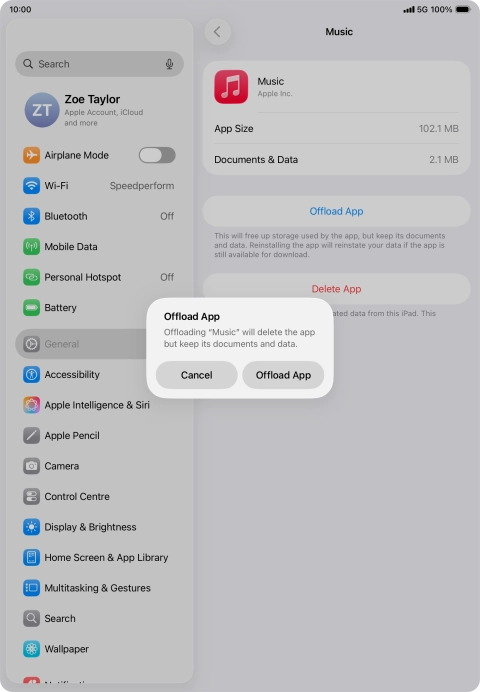 Press Offload App. Press Offload App.