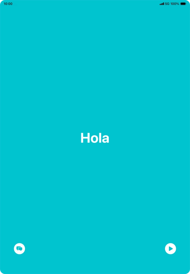 Press the split view icon to go back to display of both languages. Press the split view icon to go back to display of both languages.