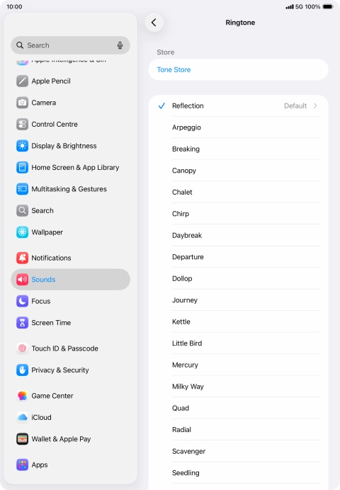 Press the required ring tones to hear them. Press the required ring tones to hear them.