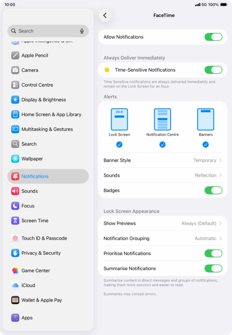 Press the indicator next to Press the indicator next to