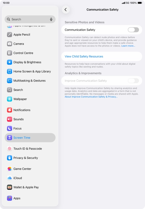 Press the indicator next to Press the indicator next to