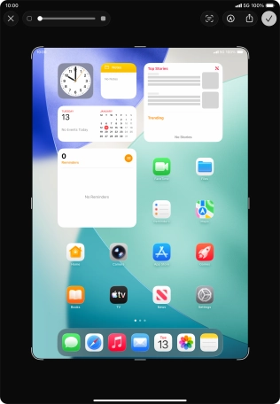 Follow the instructions on the screen to edit and save your screenshot.