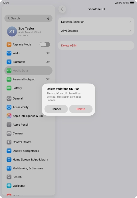 Press Delete. Press Delete.