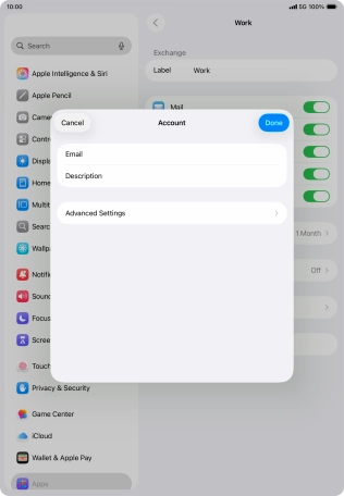Press Advanced Settings. Press Advanced Settings.