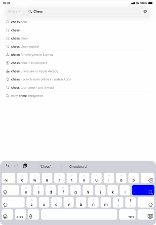 Key in the name or subject of the required app and press the search icon. Key in the name or subject of the required app and press the search icon.