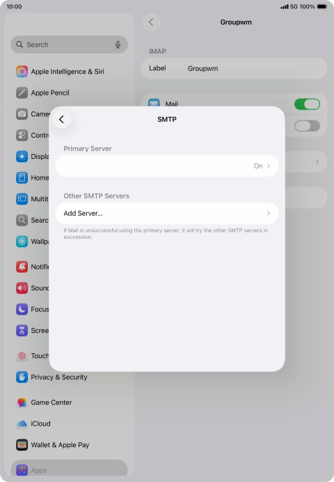 Press the field below Press the field below