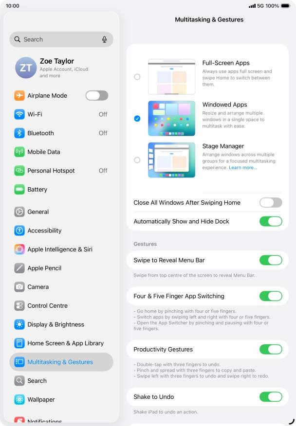 Press the indicators next to the required settings to turn them on or off. Press the indicators next to the required settings to turn them on or off.