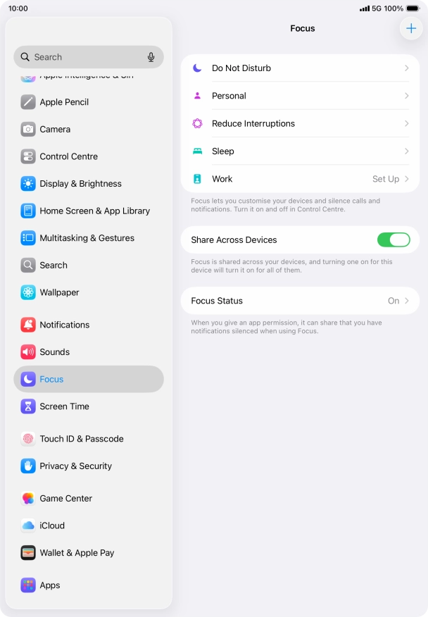 Press the required focus mode. Press the required focus mode.