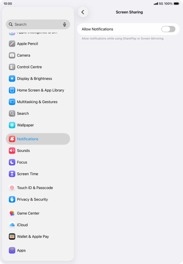 Press the indicator next to Press the indicator next to