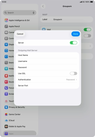 Press the indicator next to Press the indicator next to