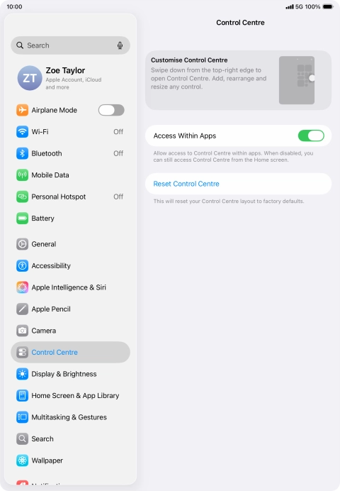 Press the indicator next to Press the indicator next to