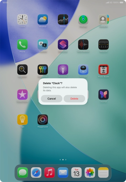 Press Delete. Press Delete.