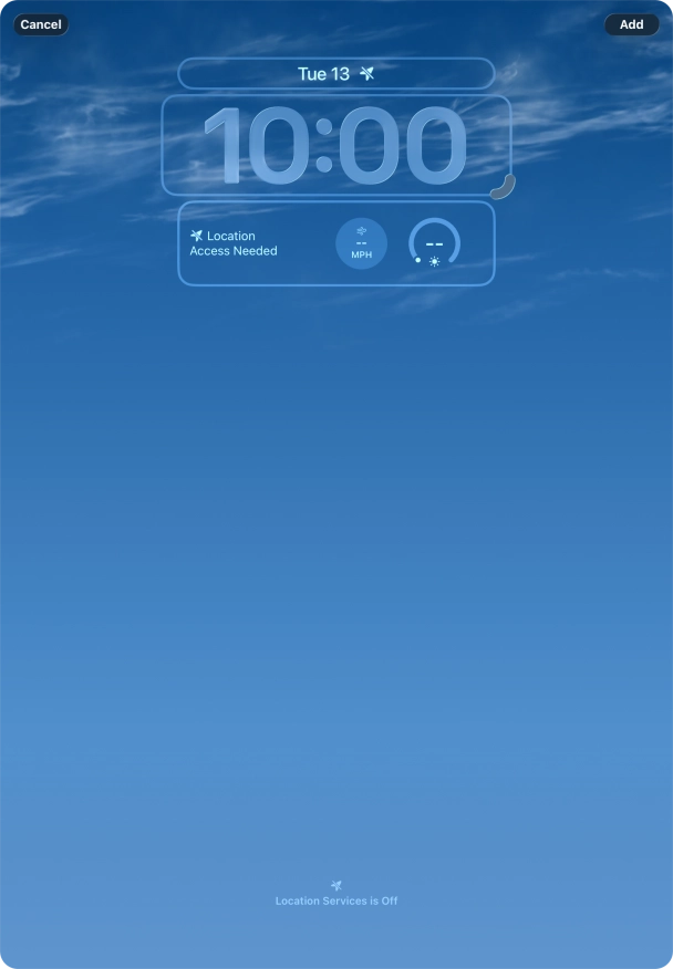 To customise the way the lock screen date is displayed, press the date widget and follow the instructions on the screen to select the required widget display mode. To customise the way the lock screen date is displayed, press the date widget and follow the instructions on the screen to select the required widget display mode.
