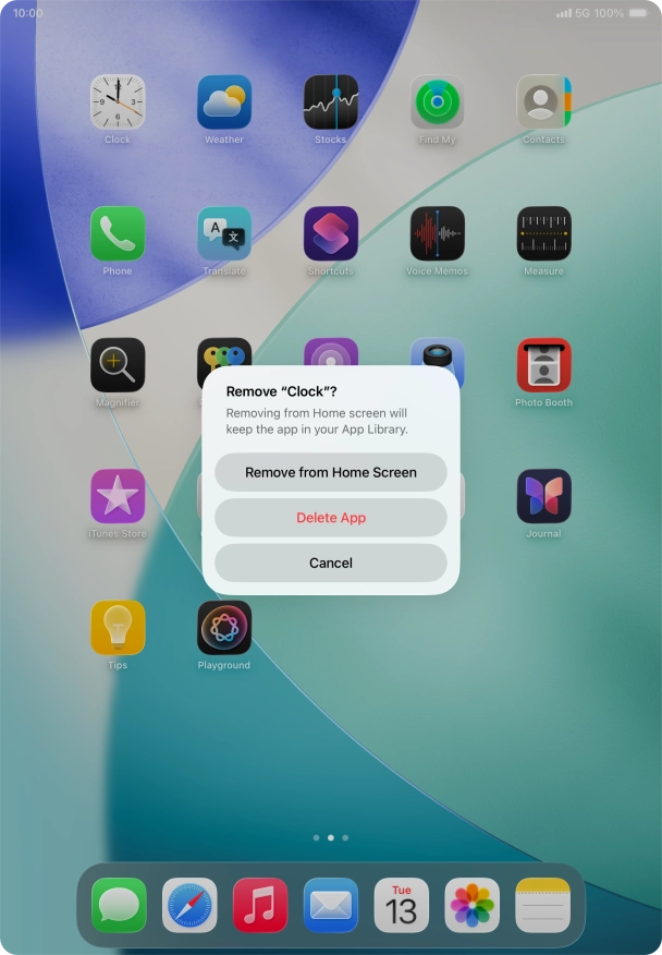 Press Delete App. Press Delete App.