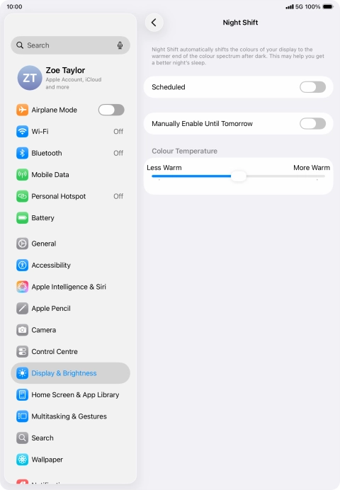 Press the indicator next to Press the indicator next to