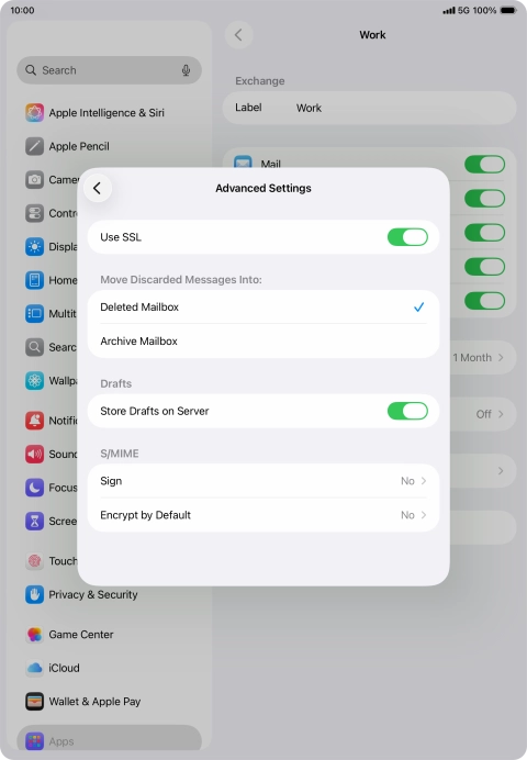 Press the indicator next to Press the indicator next to