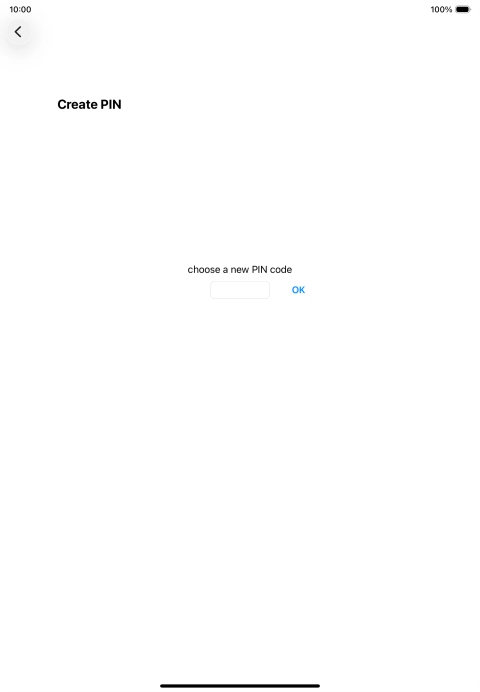 Key in a new four-digit PIN and press OK.