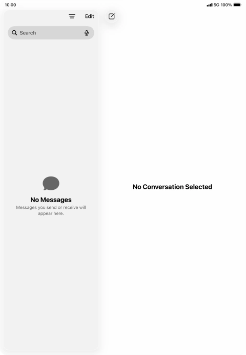 Slide your finger upwards starting from the bottom of the screen to open Dock. Slide your finger upwards starting from the bottom of the screen to open Dock.
