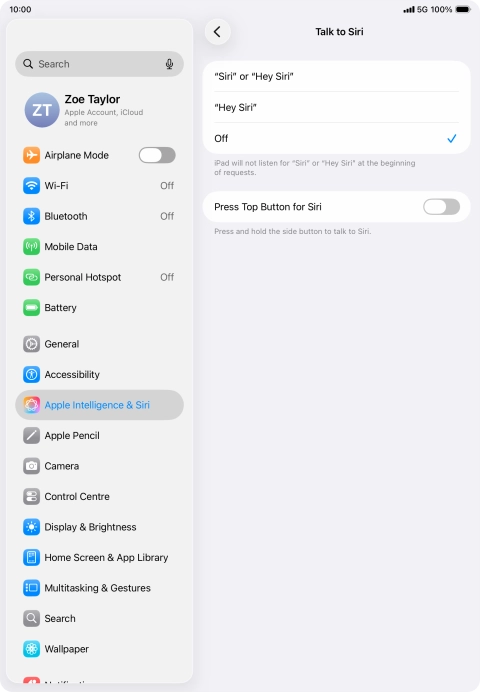 Press the indicator next to Press the indicator next to