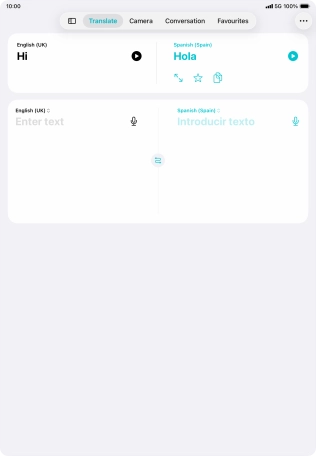 Press the screen size icon. Press the screen size icon.