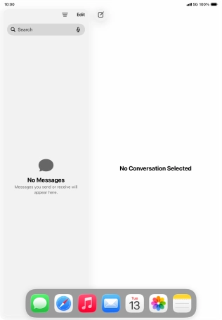 Slide your finger downwards on Dock to minimise it. Slide your finger downwards on Dock to minimise it.