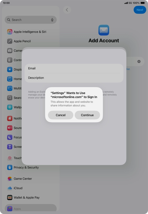 Press Continue. Press Continue.