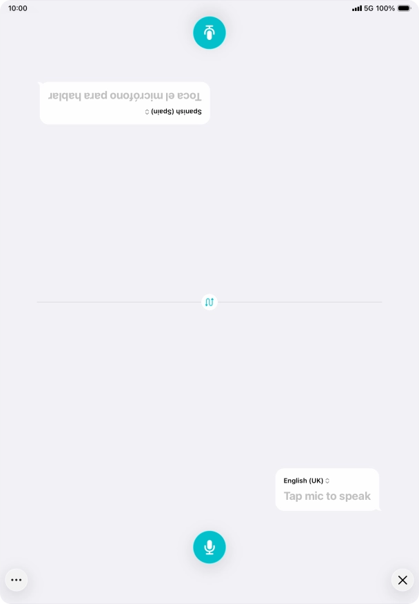 Press the end icon to end two-way view. Press the end icon to end two-way view.