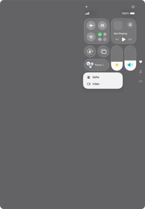 Press and hold the required function to see more actions. Press and hold the required function to see more actions.