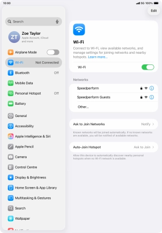 Press the required Wi-Fi network and key in the password for the Wi-Fi network. Press the required Wi-Fi network and key in the password for the Wi-Fi network.
