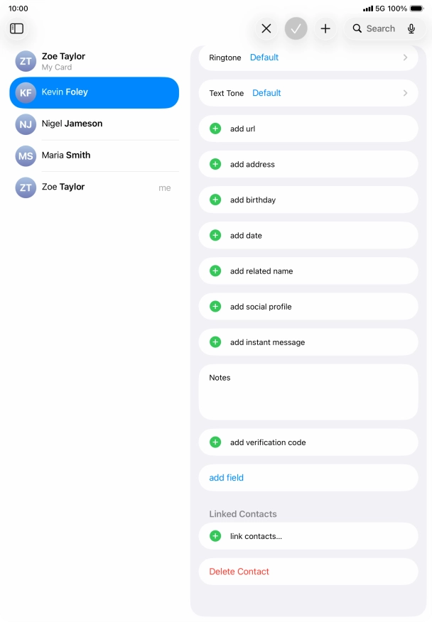 Press link contacts.... Press link contacts....
