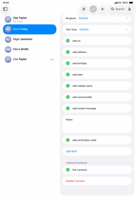 Press link contacts.... Press link contacts....