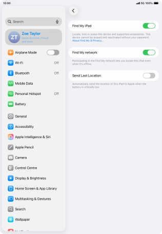 Press the indicator next to Press the indicator next to