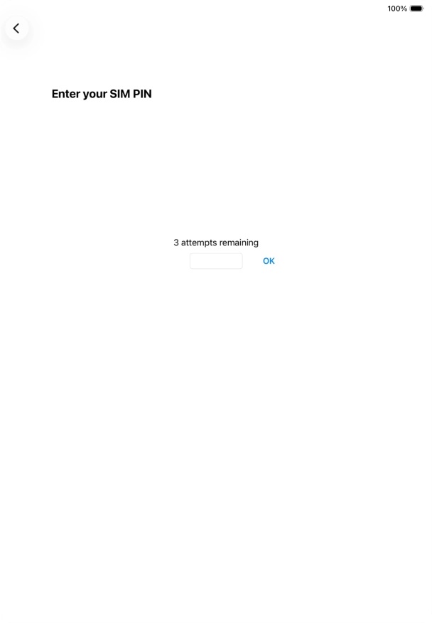 If your SIM is locked, key in your PIN and press OK. If your SIM is locked, key in your PIN and press OK.