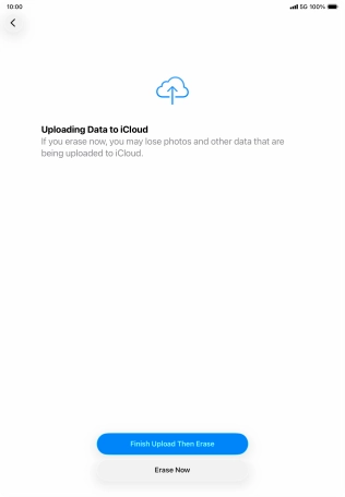 Press Erase Now. Press Erase Now.