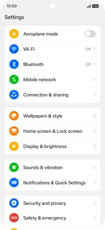 Press Sounds & vibration.