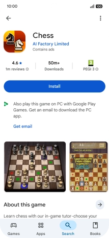 Press Install and follow the instructions on the screen to install the app.