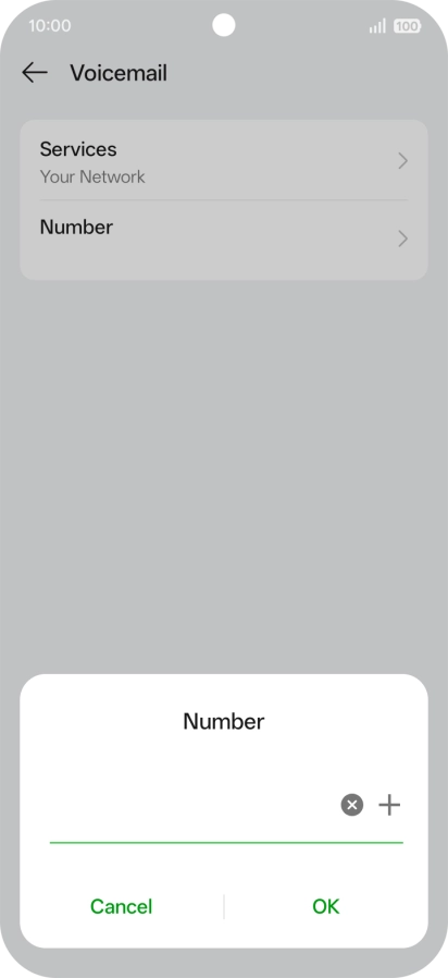 Key in +61414121121 and press OK.