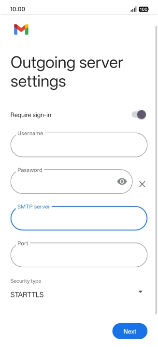 Press the field below 