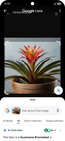 Follow the instructions on the screen to use the search results.