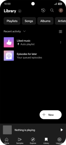 Press the drop down list.