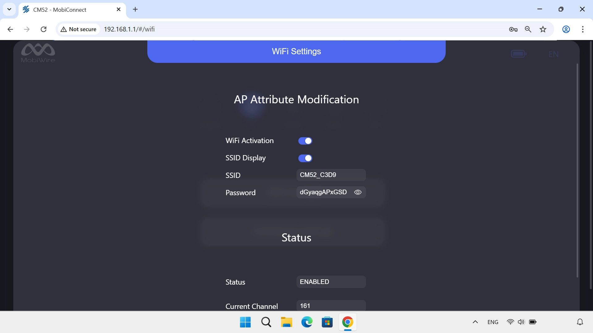 Click the field next to 